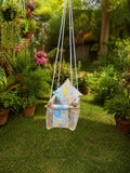 Baby Swing with gentle rocking motion, comfortable padded seat, safety harness, sturdy frame, and soothing design to help keep babies relaxed, entertained, and comfortable during supervised rest.