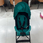 BABYHUG Agile Lightweight Baby Stroller in Blue & Black, Preloved New condition, featuring compact umbrella fold, adjustable canopy, rear wheel brakes, front swivel wheels, and a travel-friendly design for convenient outings.