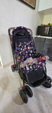 BABYHUG Cosy Cosmo Stroller/Pram with a lightweight foldable frame, reclining seat, adjustable canopy, 5-point safety harness, smooth wheels, and storage basket for comfortable everyday travel with babies and toddlers.
