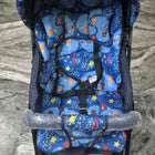 BABYHUG Cosy Cosmo Stroller/Pram with a lightweight foldable frame, reclining seat, adjustable canopy, 5-point safety harness, smooth wheels, and spacious storage basket for comfortable everyday travel with babies and toddlers.