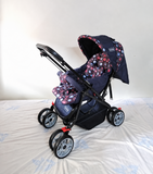 BABYHUG Melody Baby Stroller/Pram B151 in Almost New condition featuring a reversible handle, reclining seat, protective canopy and convenient foldable design for comfortable everyday walks, outings and travel with your baby.