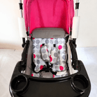 Babyhug Reversible Handle Baby Stroller Pram B118 with reclining seat, reversible handle, 5-point safety harness, protective canopy, smooth wheels, and foldable design for comfortable everyday outings with babies and toddlers.