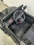 Battery Powered Ride-On Jeep for Toddlers in Some Used condition featuring a fun jeep-style design, comfortable seat, steering wheel, and rechargeable battery-powered operation for supervised indoor and outdoor play.