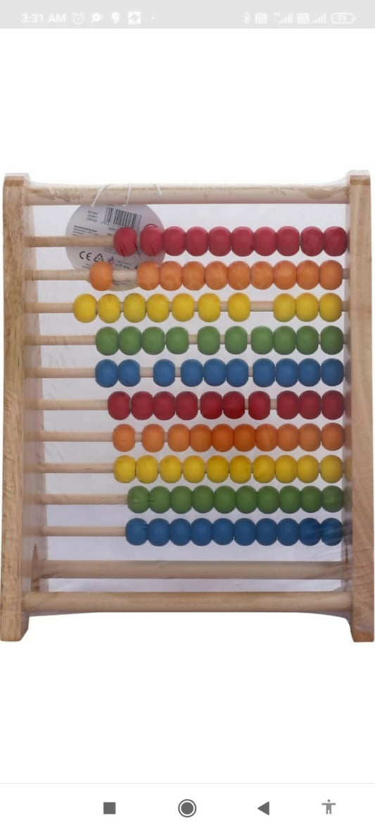 Enhance your child's early learning with the Rainbow Abacus Bead and Alphabet Abacus – combining colorful beads for math skills and alphabet blocks for literacy development in a durable, engaging toy.