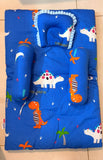 Baby Bedding Set with a soft quilt, pillow, bolsters, and mattress cover made from baby-friendly fabric for a cozy, comfortable, and restful sleeping environment for newborns and infants.