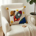CUDDLE KIDS Hand-Stitched Throw Cushion Covers (Set of 2)