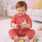 Tiny Tiggy Bamboo Cotton Unisex Baby Romper | Ultra-Soft Breathable Fabric | Snap Button Closure | Daily Wear for Newborn & Toddlers