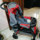 Chicco Cortina Baby Stroller with comfortable reclining seat, protective canopy, safety harness, smooth wheels, foldable frame, and spacious storage basket for convenient everyday outings with babies and toddlers.