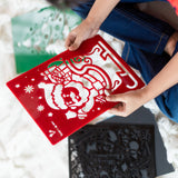 ILEARNNGROW Santa Stencil with Scratch book - PyaraBaby