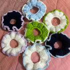 Crochet Rubber Bands for Baby Girls featuring cute handmade crochet detailing and soft elastic bands, perfect for ponytails, pigtails, everyday styling, birthdays, festive looks and gifting.