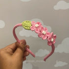 Handmade Crochet Headbands for Baby Girls with cute and stylish designs.