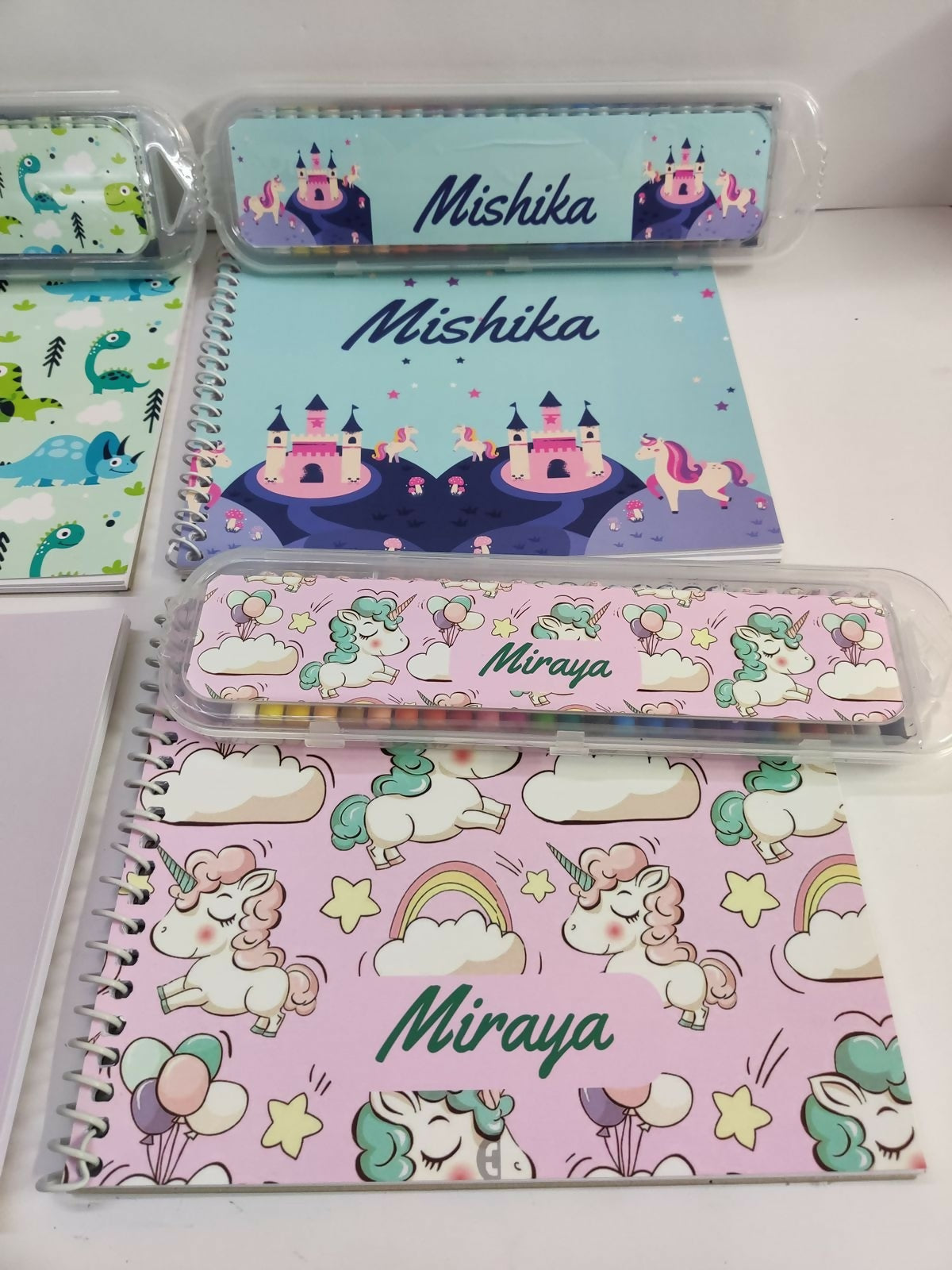 Personalized drawing set for kids featuring customized name detailing and creative art essentials for drawing, coloring, sketching, and fun artistic activities at home or on the go.