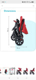BABYHUG  Melody Stroller With Reversible Handle & Canopy - Maroon
