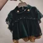 Green Skirt Top For Baby Girl