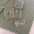 Personalized Baby Blanket & Sweater Combo – Customizable with Your Child's Name!