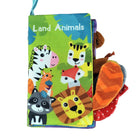 Baby Cloth Tail Books - Land Animals