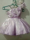 Asymmetrical Purple Gown for Baby Girl