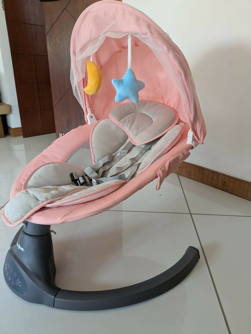 Rock, Relax, Repeat – BAYBEE Fully Automatic Swing for Sweet Baby Moments!