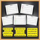 EDUSTAR Alphaprint Spiral Tracing Book featuring reusable alphabet tracing activities designed to introduce letter formation, handwriting practice, fine motor control and hand-eye coordination through engaging early learning exercises.