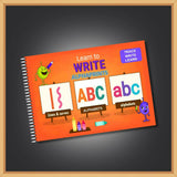 EDUSTAR Alphaprint Spiral Tracing Book featuring reusable alphabet tracing activities designed to introduce letter formation, handwriting practice, fine motor control and hand-eye coordination through engaging early learning exercises.