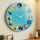 Decorative wall clock with cartoon characters 