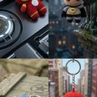Handmade Superhero Crochet Keychains Collection