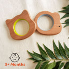 BABYCOV Cute Mouse and Cat Natural Neem Wood Teethers for Babies | Natural and Safe | Goodness of Organic Neem Wood | Both Chewing and Grasping Toy | Set of 2 (Age 4+ Months) - PyaraBaby