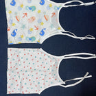 BELITTLE Deep Blue Sea Organic Cotton Knot Jabla (Pack of 2) for NewBorn