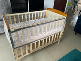 BABYHUG Hamilton  Wooden Cot/Crib with Storage (Mattress included)
