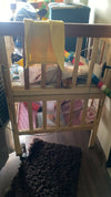 FURNIFEST Wooden Baby Crib