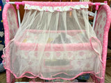 Fab N Funky Manual Cradle with a sturdy frame, gentle manual rocking motion, comfortable sleeping area, breathable design, and secure construction to provide a cozy resting space for newborns and infants.