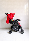 LuvLap Baby Stroller Reclining Foldable Travel Pram With Tray