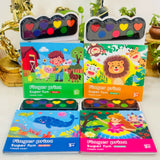 Fingerprint activity book set for kids with fun art activities, easy-to-follow designs, and creative exercises that encourage imagination, fine motor skills, and sensory learning.