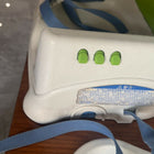 FISHER-PRICE Healthy Care Deluxe Booster Seat in Green & Blue, Almost New condition, featuring a feeding tray, supportive seat, adjustable straps and compact portable design for convenient mealtimes at home or while travelling.