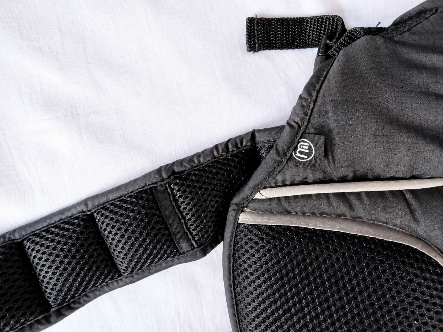 Mothercare 3 Way Baby Carrier B137 in Black, Almost New condition, featuring front and back carrying options, padded support, adjustable straps, and a practical hands-free design for everyday outings and travel.