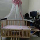 FURNIFEST Wooden Baby Cot/Crib in Almost New condition featuring sturdy wooden construction, spacious sleeping area, protective side rails, and a classic design for a comfortable nursery setup.