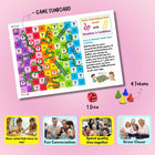 Kids Conversation Game with Snakes and Ladder