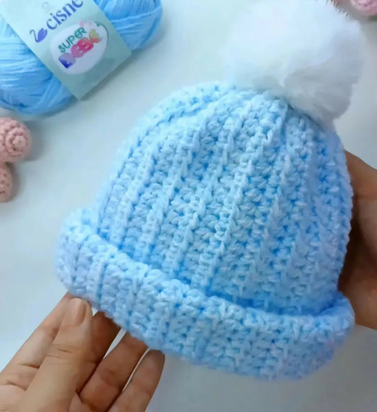 Crochet baby beanie / Woolen Cap