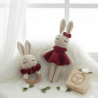 Crochet bunny and rattle set