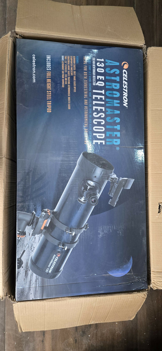 Celestron Astromaster 130EQ Telescope with Achromatic Barlow Lens - 2x