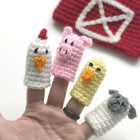 Crochet Finger Puppets with Bag (Farm theme)(Set of 5)