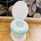 Durable and safe potty seat for kids with non-slip base, splash guard, and easy-to-clean surface for hassle-free potty training.