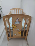 STAR AND DAISY 12-in-1 baby crib, convertible baby cot with rocking base, multifunctional wooden crib, rocking baby bed India, newborn to toddler crib