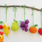 Handcrafted Crochet Play Gym Set / Cradle Hanging Set: 100% cotton yarn, safe and vibrant toys for baby’s playtime and naptime.
