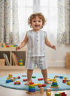 TINY TIGGY 100% Cotton Baby Boy Shirt &  Short Outfit Set