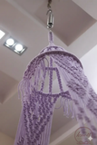 The Top Knott Paris Macramé Baby Cradle – Handwoven Lavender Hanging Bassinet