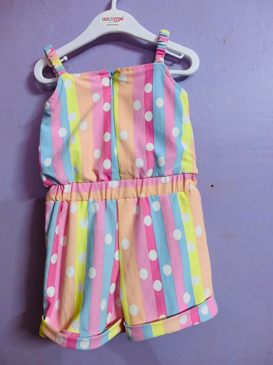 Explore style and comfort with our New Jumpsuit with Tag – crafted from soft fabric and featuring charming designs for your baby girl's everyday adventures.