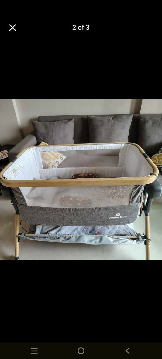 StarAndDaisy 3-in-1 Baby Co-Glide Electric Swing Cradle with Mosquito Net | 0-3 Years