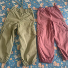 HOP WESTSIDE Combo of 2 Cargo Pants for Girls aged 4–5 years, featuring a stylish casual design and comfortable fit for everyday wear, playtime, outings and travel.