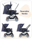 BABYHUG Comfy Ride Stroller with Reversible handle- Dark blue